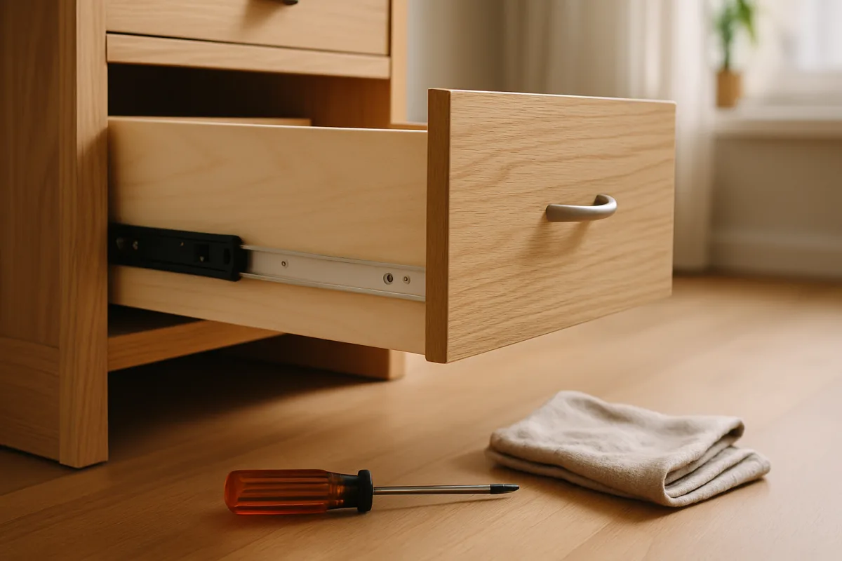 Cassetto che non scorre bene: come individuare e risolvere il problema