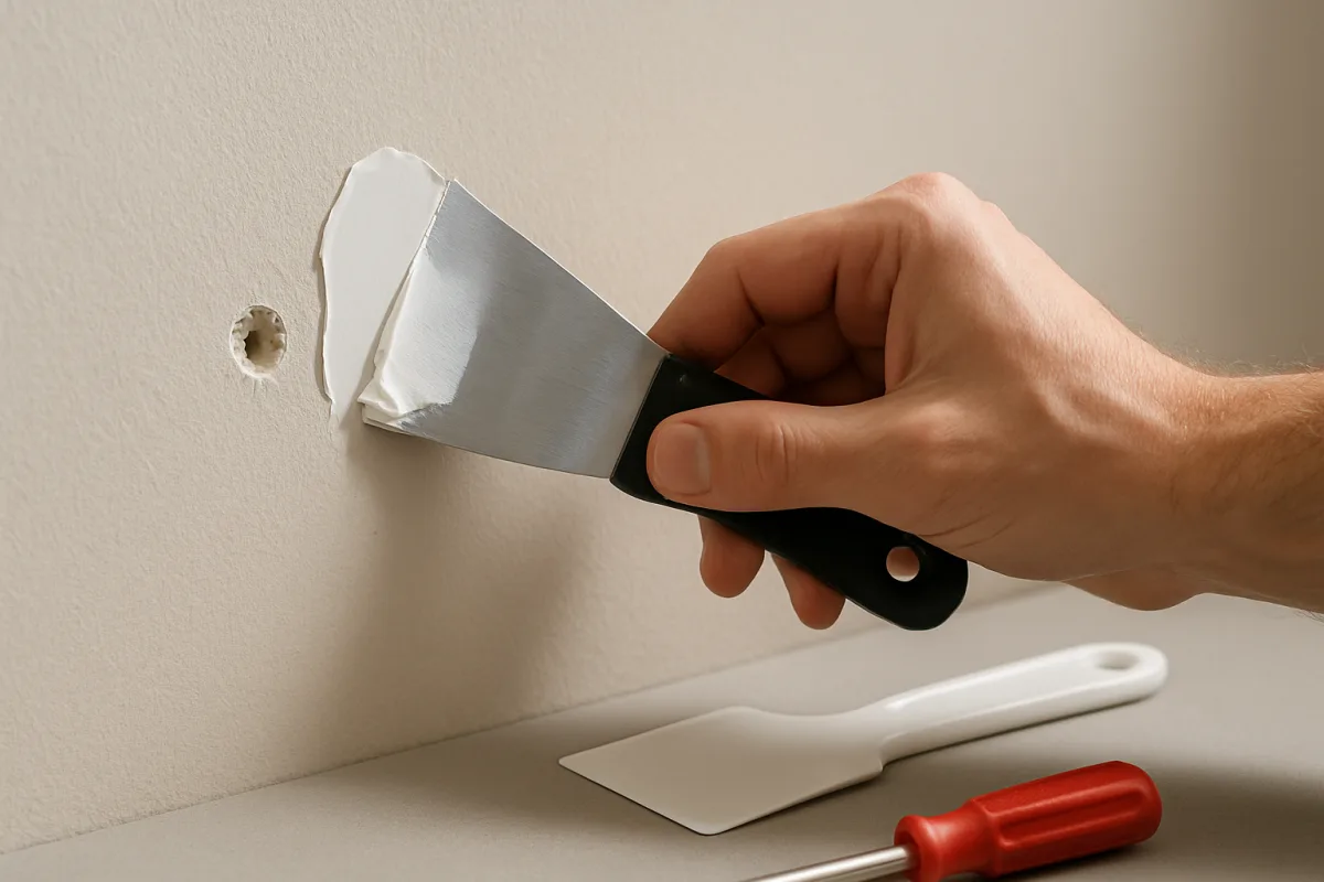 Come stuccare buchi e piccoli fori nel muro prima di pitturare